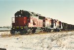 Empty coal train rolls west to swap power around